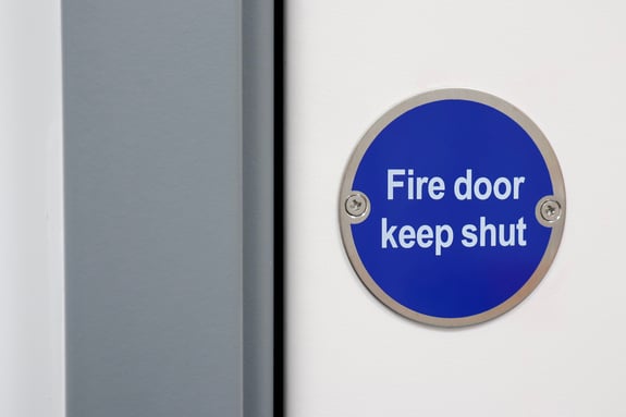 Fire door ironmongery