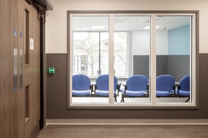 Window to waiting room