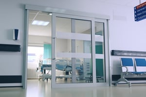 Clariglide sliding doorset in ward