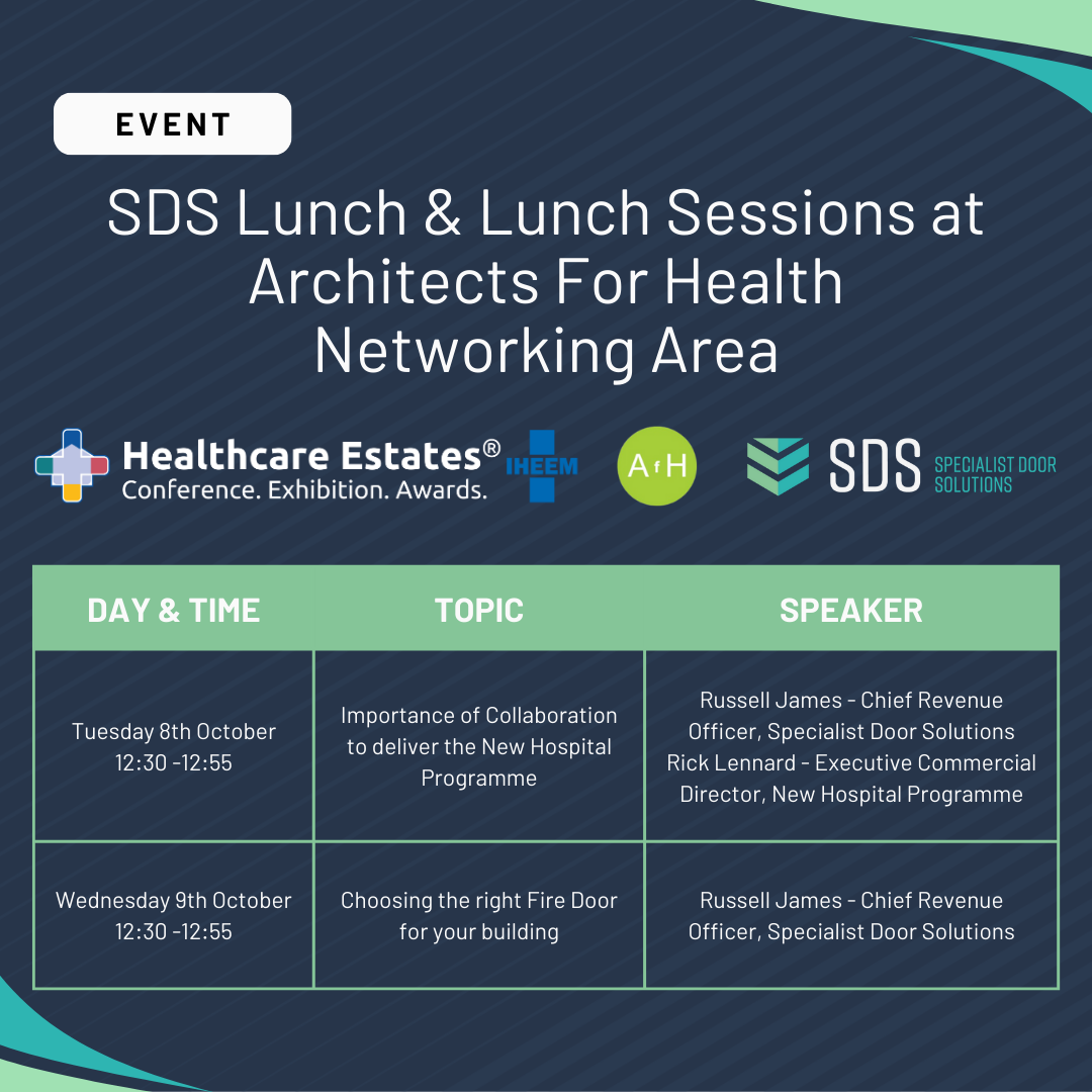 Meet SDS at Healthcare Estates 2024