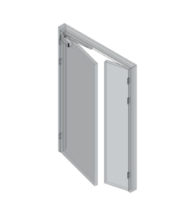 Shieldoor-unequal-pair-single-swing