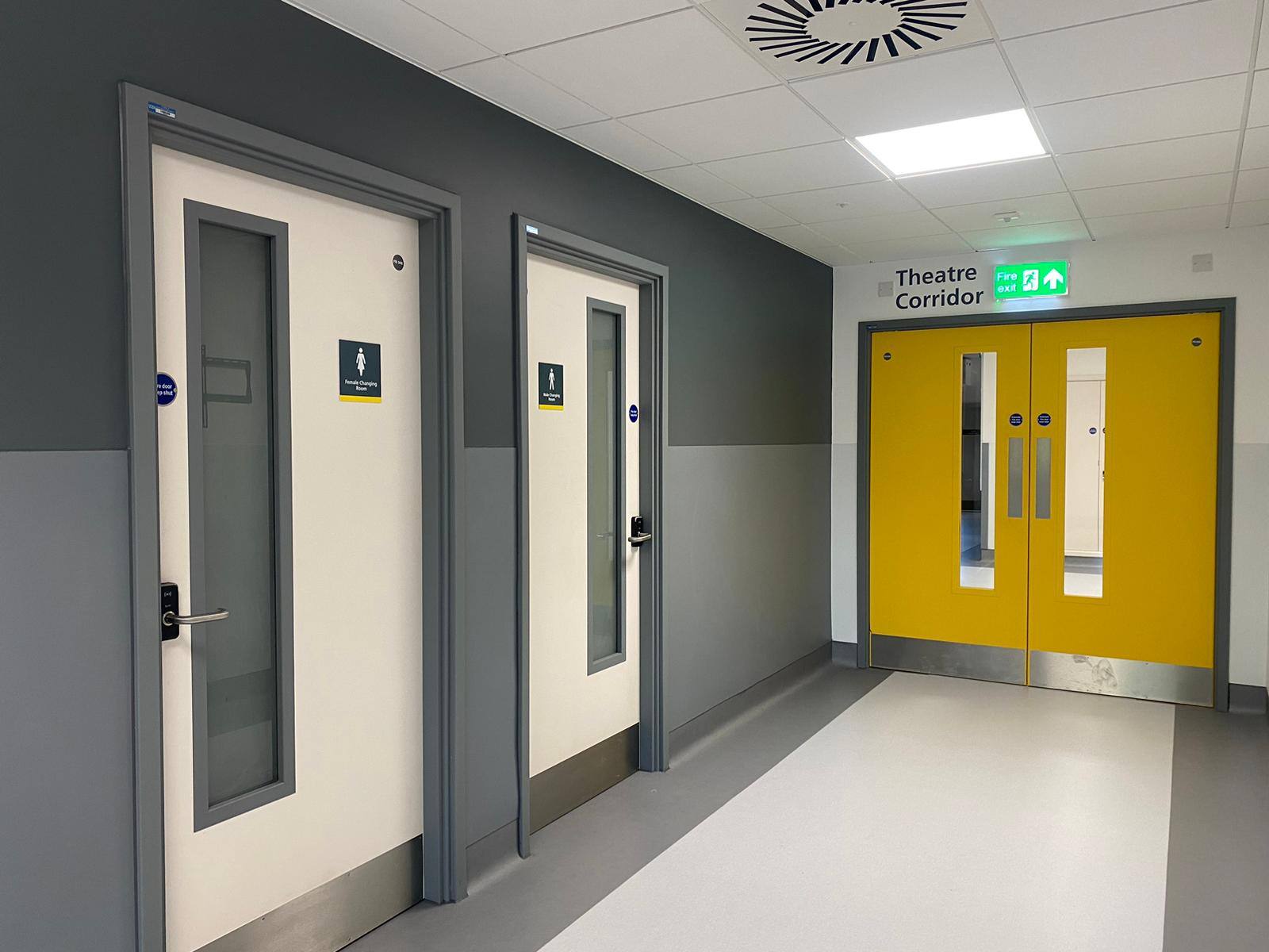 Encapsulated Hospital Fire Doors